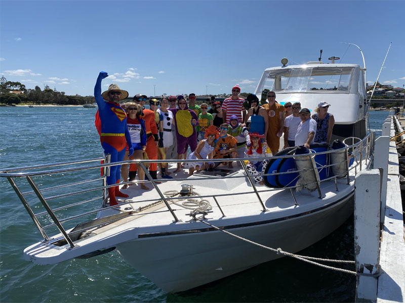 AUSTRALIA BLUE swan river boat charters super heroes