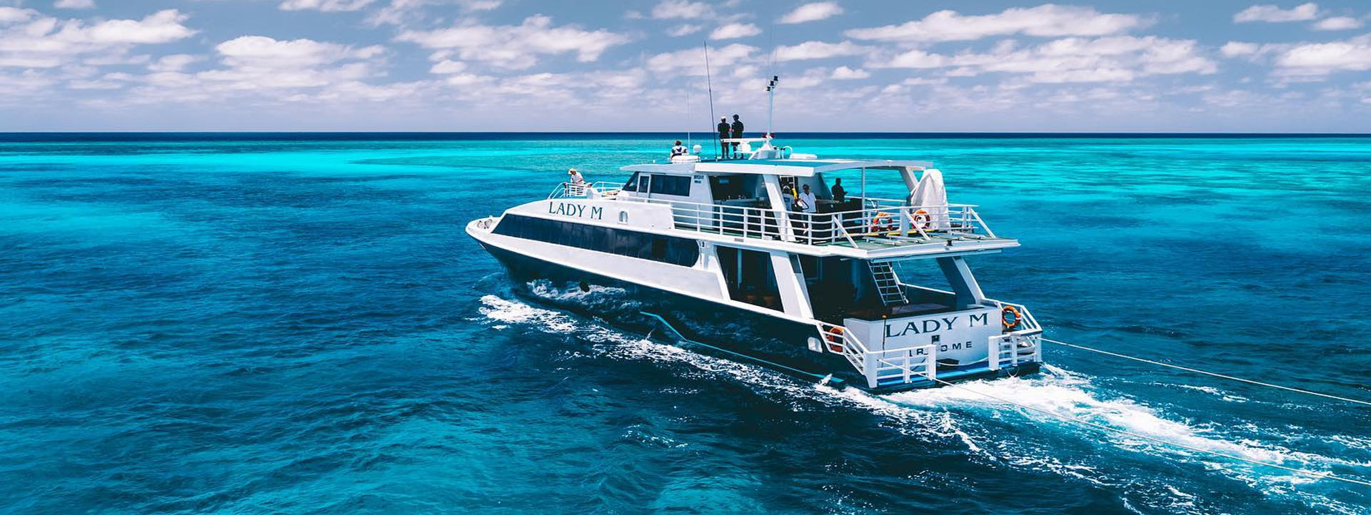 LADY M Rowley Shoals cruise blue lagoons
