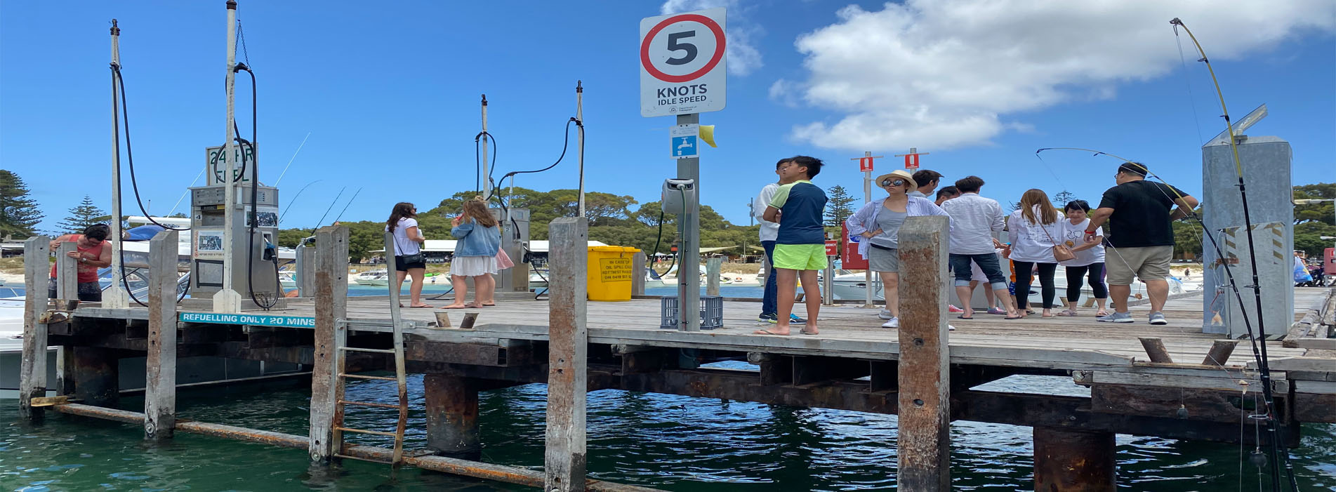 THOMSON BAY FUEL JETTY clients waiting for pick up