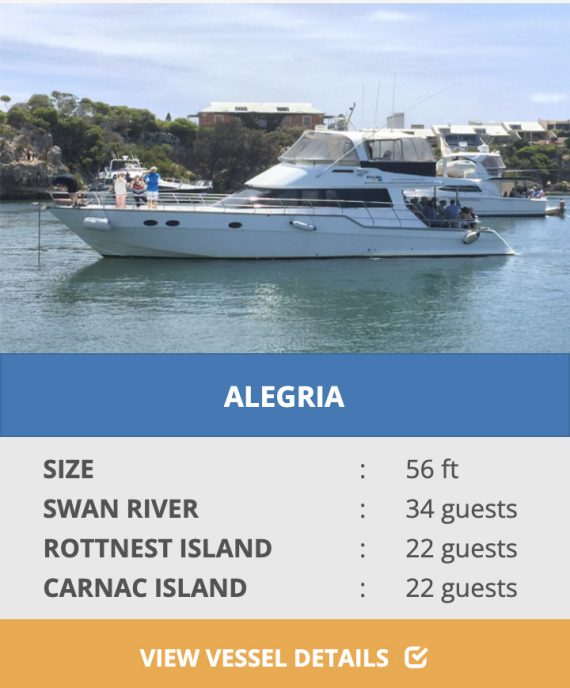 ALEGRIA BOAT CHARTERS boat list