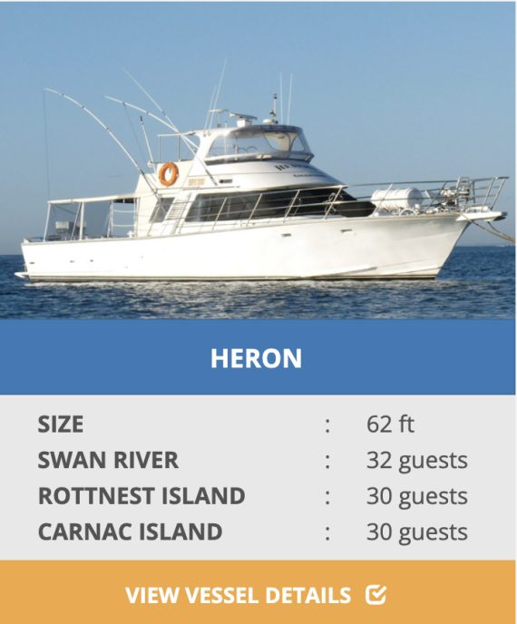 HERON BOAT CHARTERS perth boat list