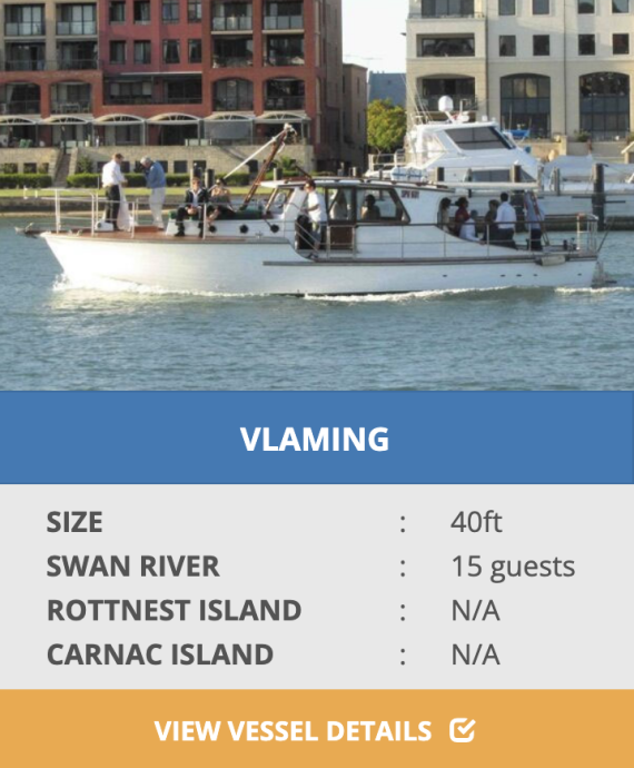 VLAMING BOAT CHARTERS boat list
