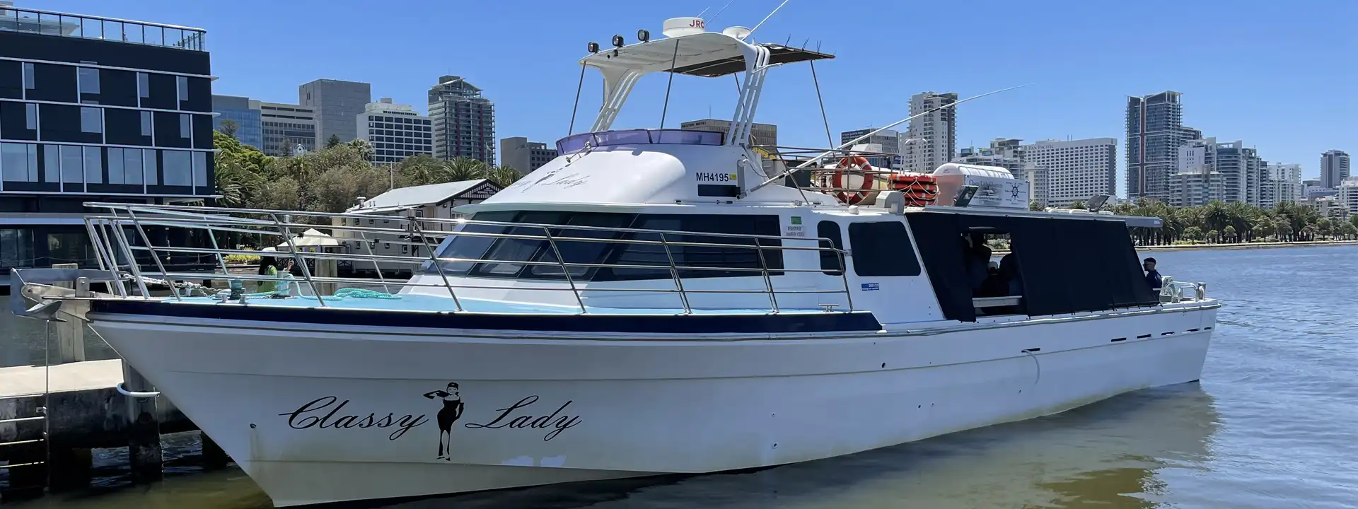 CLASSY LADY SLIDER DOCK AT BARRACK JETTY